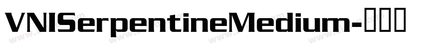 VNISerpentineMedium字体转换