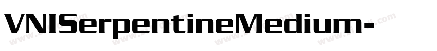 VNISerpentineMedium字体转换