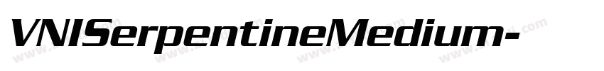 VNISerpentineMedium字体转换