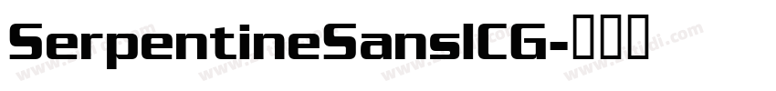 SerpentineSanslCG字体转换