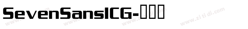 SevenSansICG字体转换