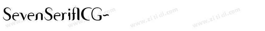 SevenSerifICG字体转换