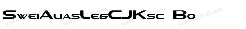 SweiAliasLegCJKsc-Bo字体转换