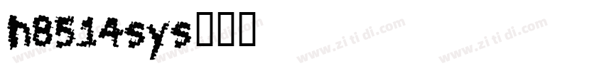 h8514sys字体转换