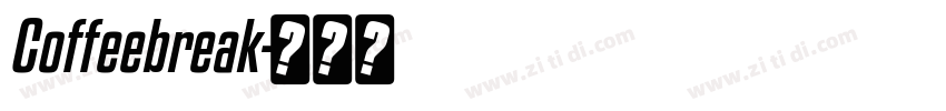 Coffeebreak字体转换