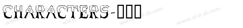 CHARACTERS字体转换