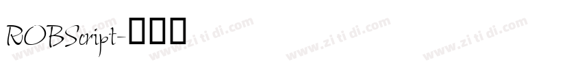ROBScript字体转换