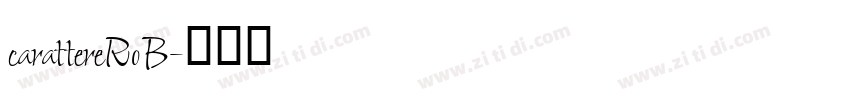 carattereRoB字体转换