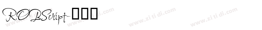 ROBScript字体转换