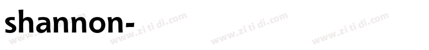 shannon字体转换