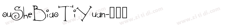 ouSheBiaoTiYuan字体转换