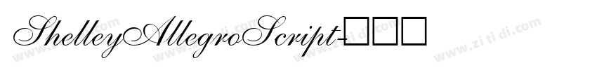 ShelleyAllegroScript字体转换