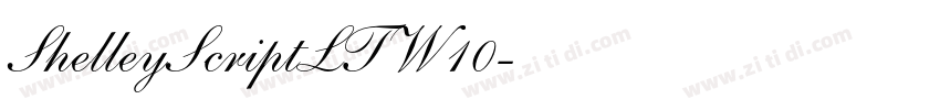 ShelleyScriptLTW10字体转换 ShelleyScriptLTW10字体转换