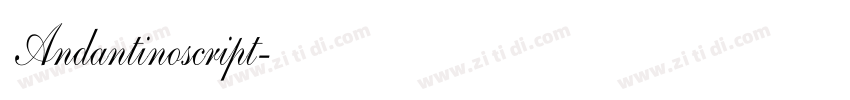 Andantinoscript字体转换