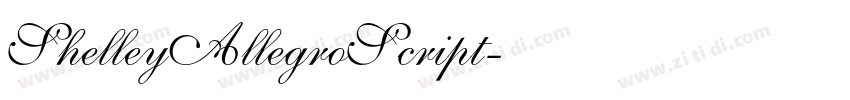 ShelleyAllegroScript字体转换