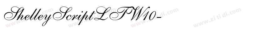 ShelleyScriptLTW10字体转换 ShelleyScriptLTW10字体转换