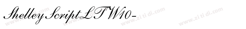 ShelleyScriptLTW10字体转换 ShelleyScriptLTW10字体转换