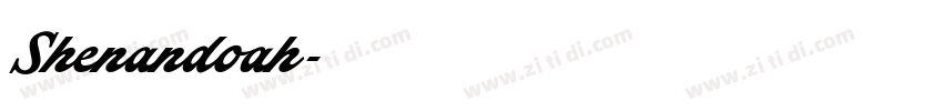 Shenandoah字体转换