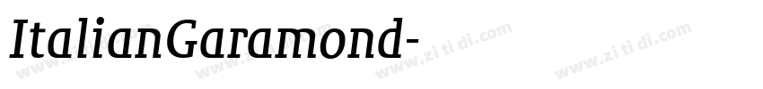 ItalianGaramond字体转换