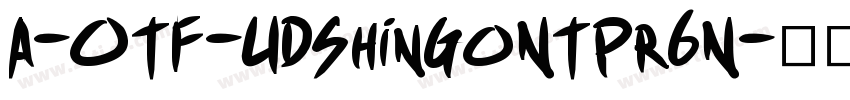A-OTF-UDShinGoNTPr6N字体转换
