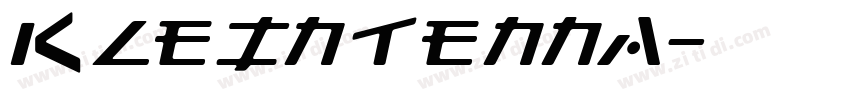 Kleintenna字体转换