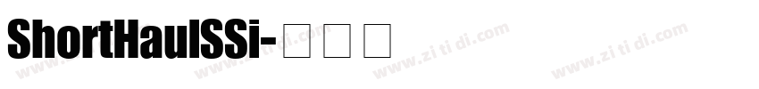 ShortHaulSSi字体转换
