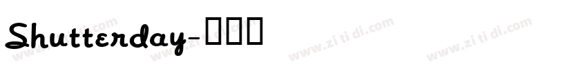 Shutterday字体转换