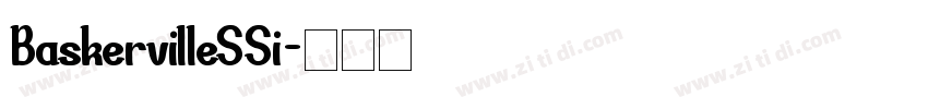 BaskervilleSSi字体转换