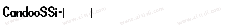 CandooSSi字体转换