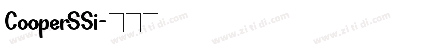 CooperSSi字体转换