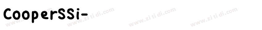 CooperSSi字体转换