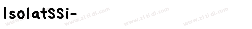 IsolatSSi字体转换