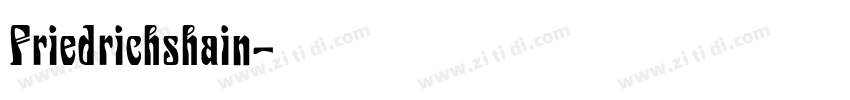 Friedrichshain字体转换