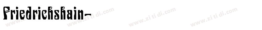 Friedrichshain字体转换