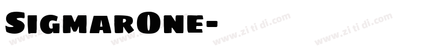 SigmarOne字体转换