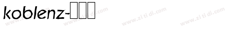 koblenz字体转换