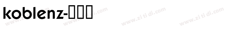 koblenz字体转换