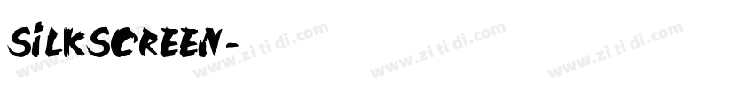 silkscreen字体转换