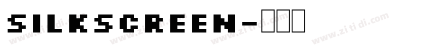 silkscreen字体转换