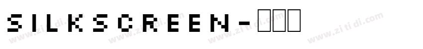 silkscreen字体转换