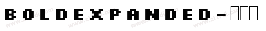 BoldExpanded字体转换