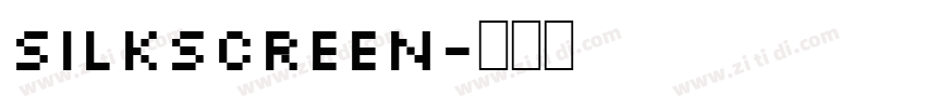 silkscreen字体转换