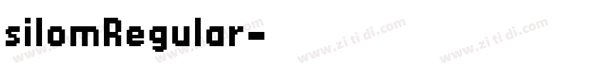 silomRegular字体转换