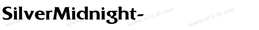 SilverMidnight字体转换