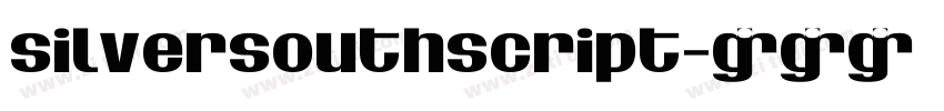 SilverSouthScript字体转换