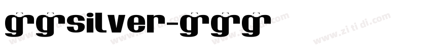 像素silver字体转换
