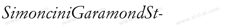 SimonciniGaramondSt字体转换