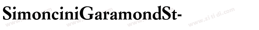 SimonciniGaramondSt字体转换