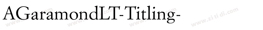 AGaramondLT-Titling字体转换