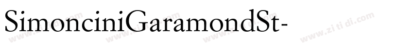 SimonciniGaramondSt字体转换